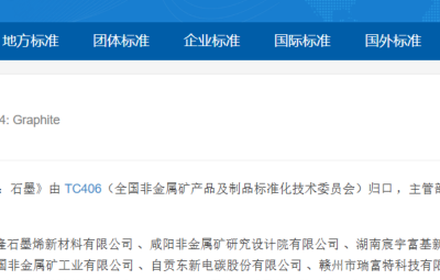国标制订|起草石墨国家标准 尊龙凯时以标准立异赋能工业高质量生长